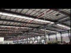 พัดลมเพดาน HVLS ขนาดใหญ่สำหรับอุตสาหกรรมระบายความร้อนด้วยอากาศขนาดใหญ่ 24 ฟุต 7 เมตร สำหรับโกดังสินค้า
