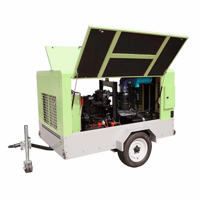 Portable 16bar 250CFM 400CFM Diesel Engine Air Compressor for Mobile Truck
