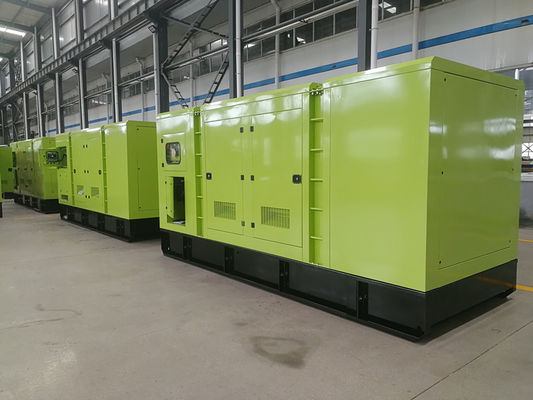 มอเตอร์แท้ 450kva Cummins เครื่องกําเนิดดีเซลเงียบ 350kw