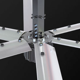 HVLS Industrial Indoor Ceiling Fans Large Warehouse Cooling PMSM BLDC Motor