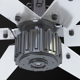 HVLS Industrial Indoor Ceiling Fans Large Warehouse Cooling PMSM BLDC Motor